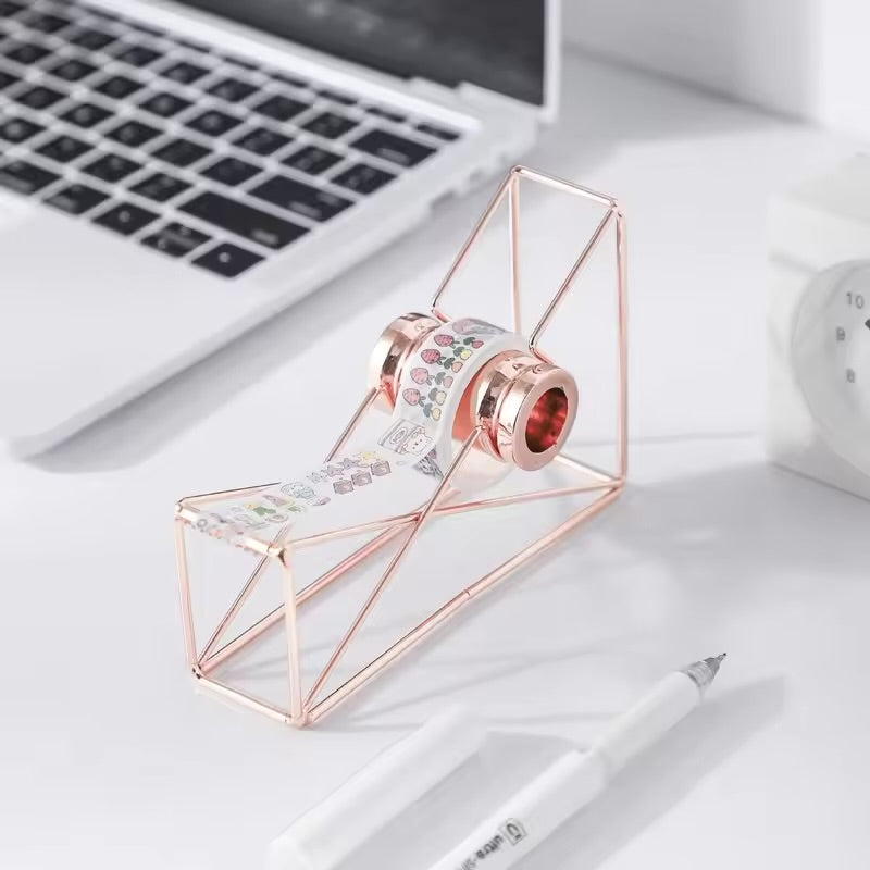 Desktop tape dispenser ,rose gold