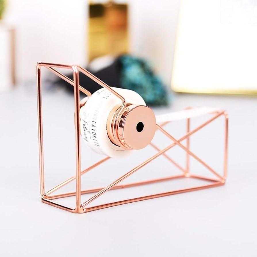 Desktop tape dispenser ,rose gold