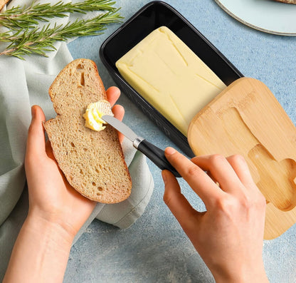 Rectangular sealed box storage for butter