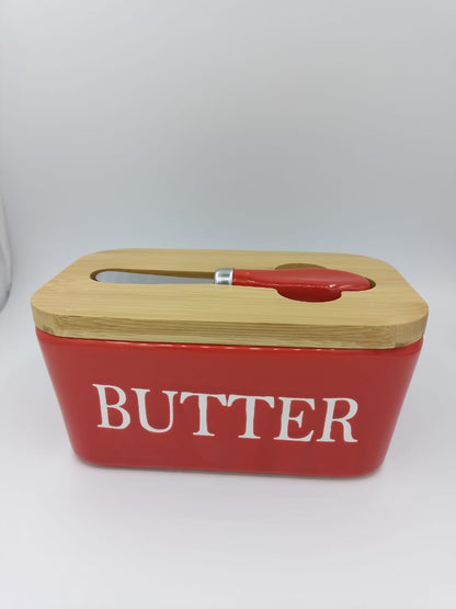 Rectangular sealed box storage for butter