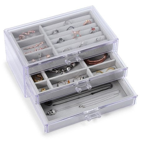 Organizer for accessories with 3 drawers