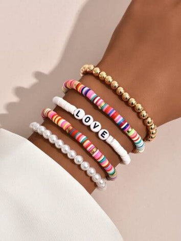 Set of 5 bracelets for girls