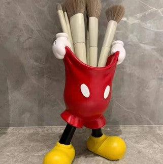 Mickey mouse holder for multiple use : Makeup brush holder/ toothbrush holder