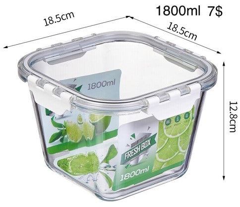 Clear storage box with lid - Leak proof box