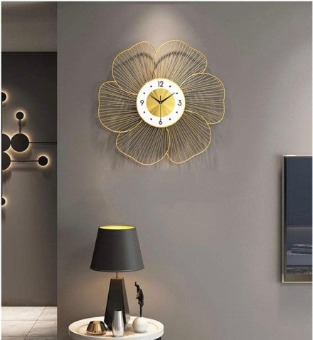 Wall clock modern living room clock creative light