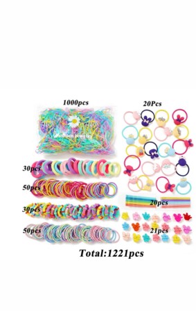 Kids Elastics No Damage Colored Hair Bands