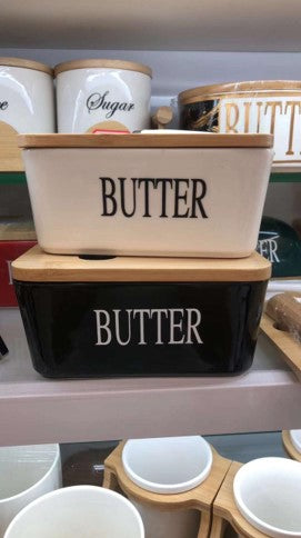 Rectangular sealed box storage for butter