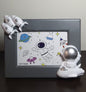 Astronaut photo frame -plastic-white