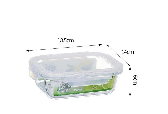 Storage box with sealed lid : 630 ml