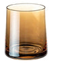 Elegant glass cup-Goldish brown/Sunset glass cup