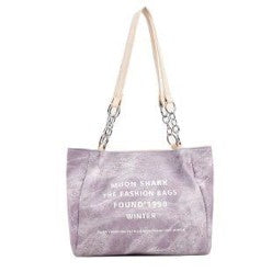 Shoulder Purple tote bag