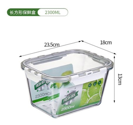 Clear storage box with lid - Leak proof box