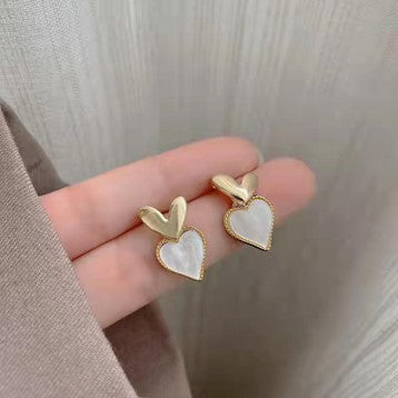 Double heart shaped earrings