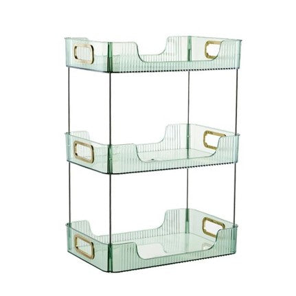 cosmetic plexi stand available in green color